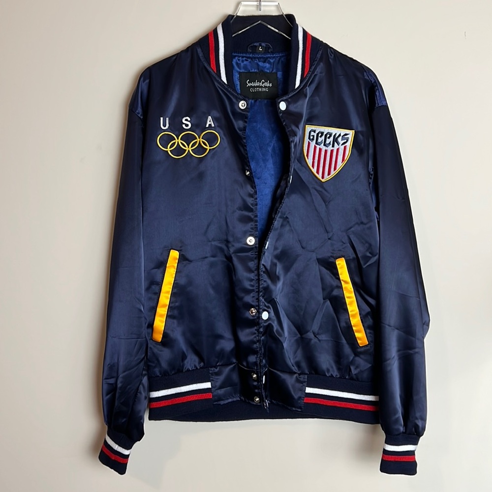 Sneaker Geeks Olympic Satin Jacket L